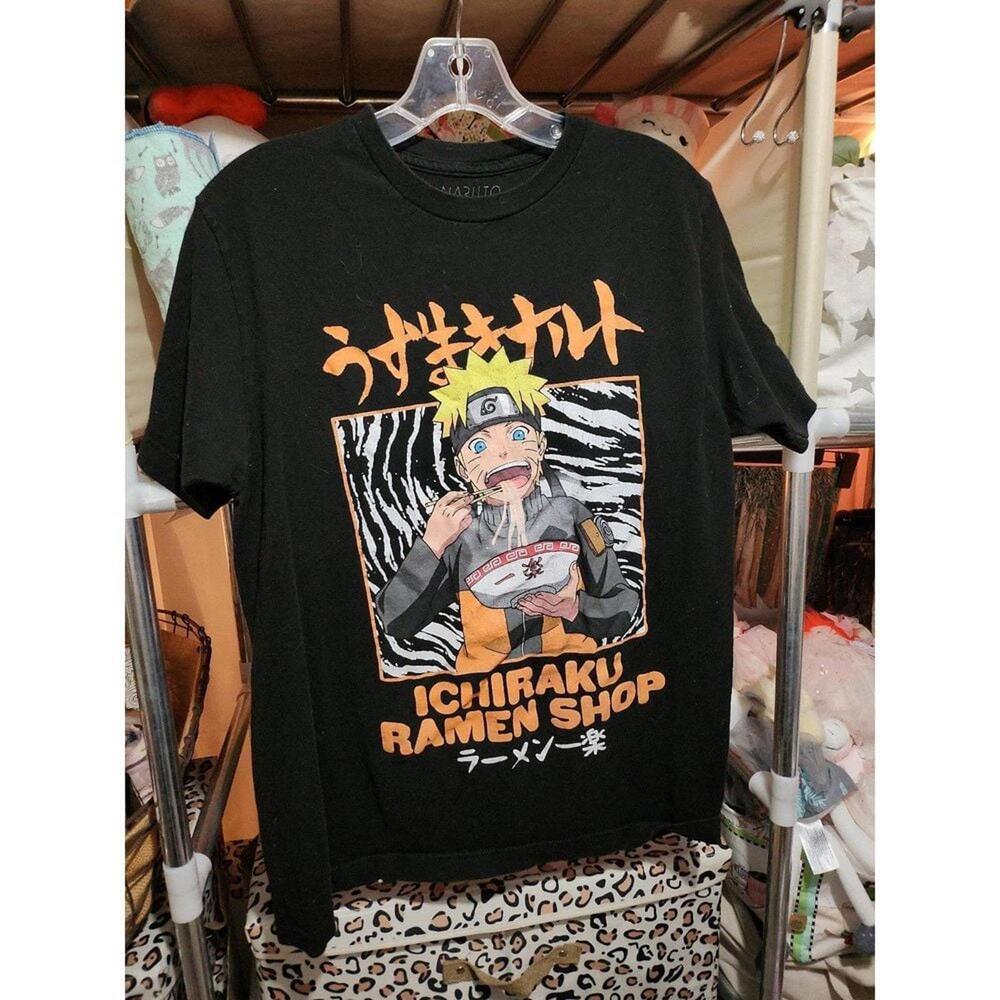 Black Naruto Ichiraku Ramen Shop Graphic T-Shirt